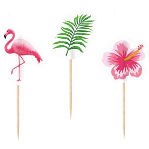 20 Tandpetare Flamingo Paradise