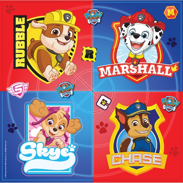 16 st servetter Paw Patrol 25x25 cm