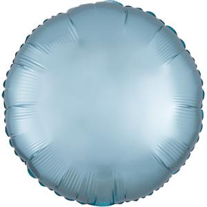 17" (43 cm) Rund Silk Pastel Blå