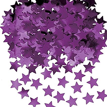 Stardust konfetti - lila stjärnor