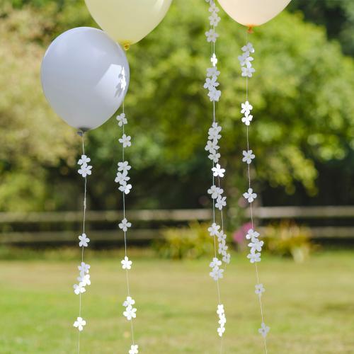 Ballong Girlanger Blommor 5st