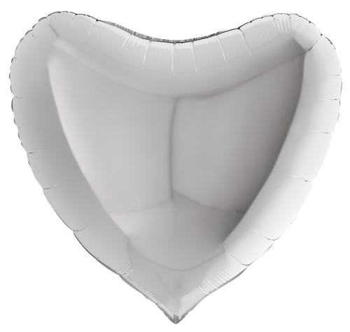 80cm Hjärta Silver - XXXL