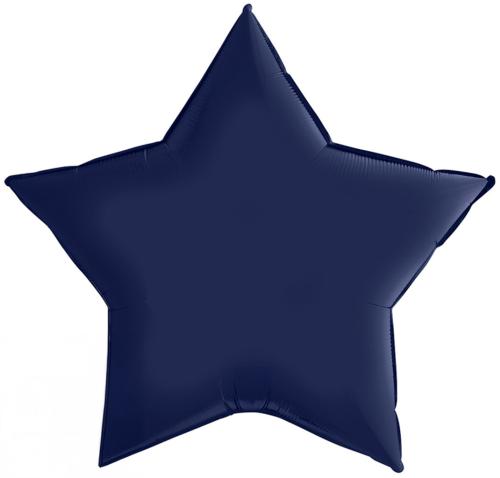 80cm Stjärna Marinblå Satin - XXXL