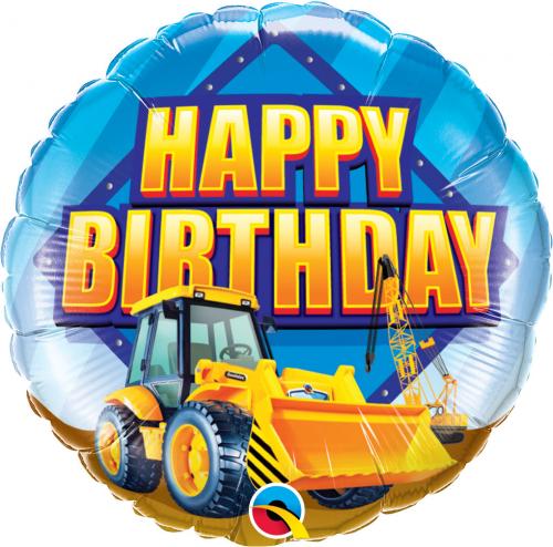 18" Happy Birthday hjullastare