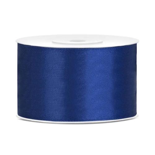 Satinband 38mm Mörkblå