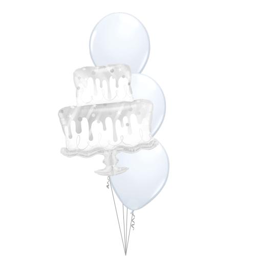 Bukett 402 - 3st 40cm latex, 1st siffra/shape