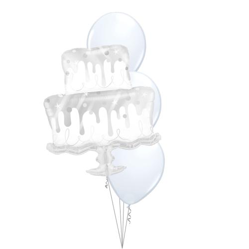 Bukett 405 - 3st 28cm latex, 1st siffra/shape