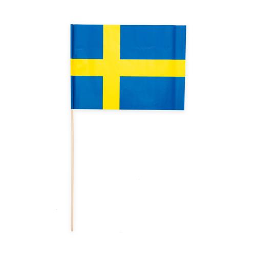 Svenska flaggan på pinne