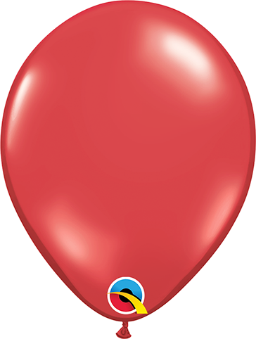 12 cm rubinröd ballong 100 pack