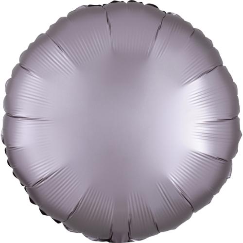 46cm Rund Satin Lyx Greige