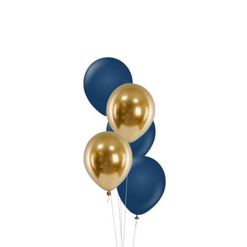 Midnattsblå & Krom Guld - Studentbukett 501