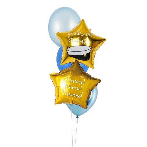 Studentmössa "Hurra! Hurra! Hurra!" - Studentbukett 505