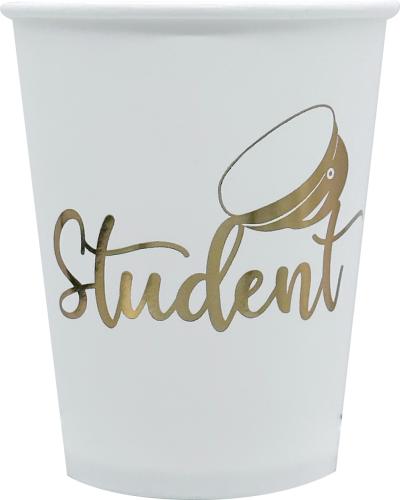 PAPER CUP STUDENT GOLD 8-P