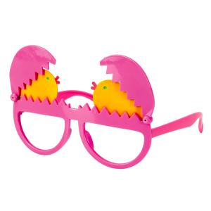 Glasögon Knäckta ägg med kyckling