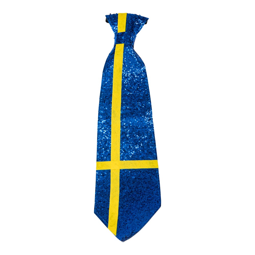Glittrig slips med svenska flaggan
