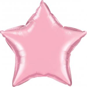 20" Folie Stjärna Pärlemo Rosa