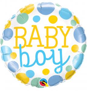 18" (46 cm) Baby Boy Dots