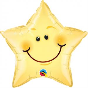 20" Smiley Face Star