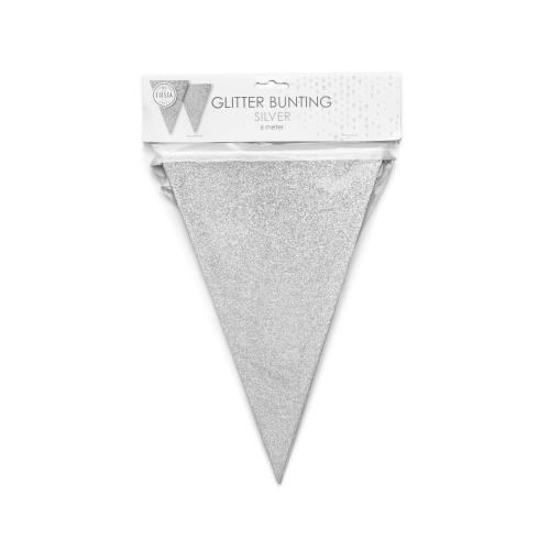 Flaggspel Silver Glitter 20x30cm
