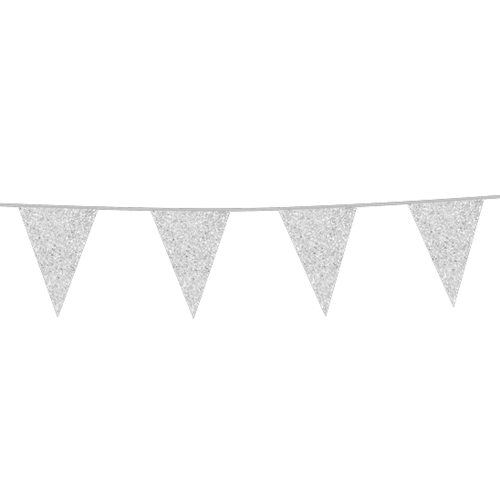 Flaggspel Silver Glitter 20x30cm