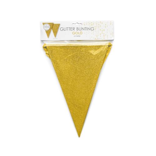 Flaggspel Guld Glitter 20x30cm
