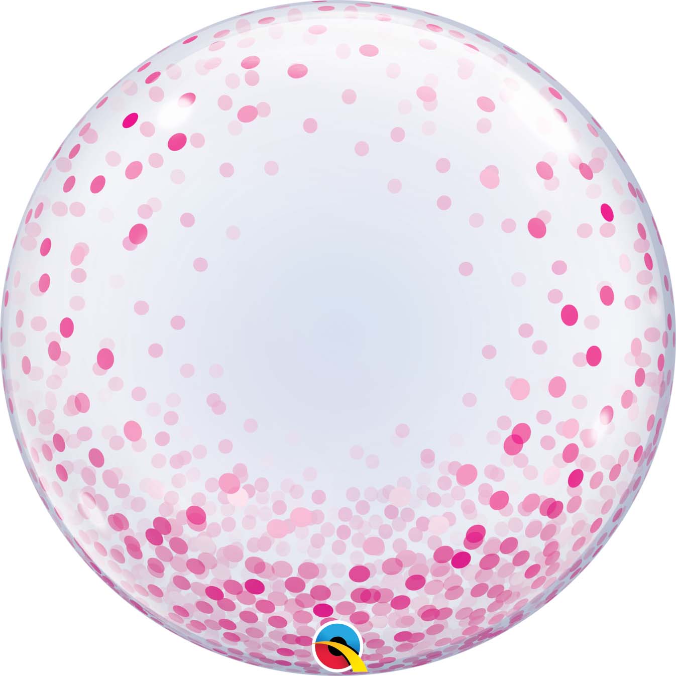 24" (60 cm) Decobubbla Pink Confetti Dots