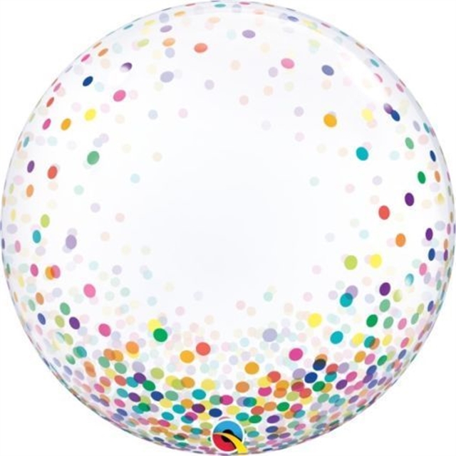 24" (60 cm) Decobubbla Colorful Confetti Dots