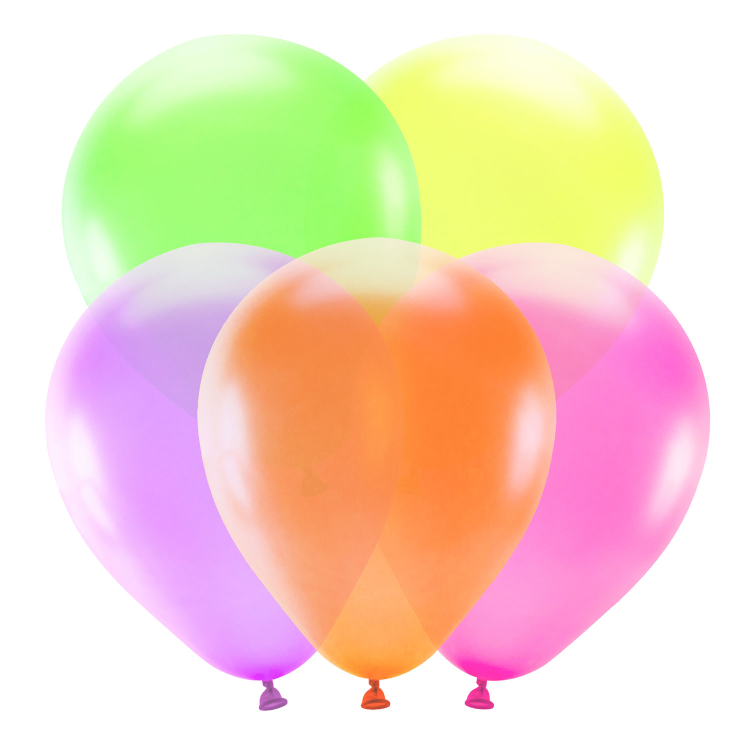Neonballonger 5-pack