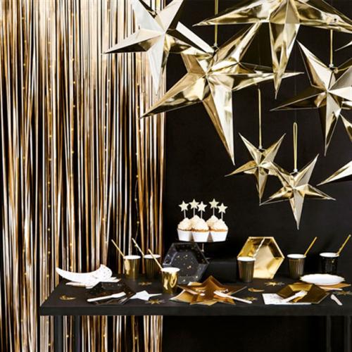 Partydraperi Metallic Guld