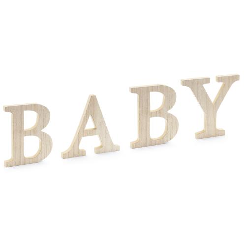 Bokstäver i trä BABY