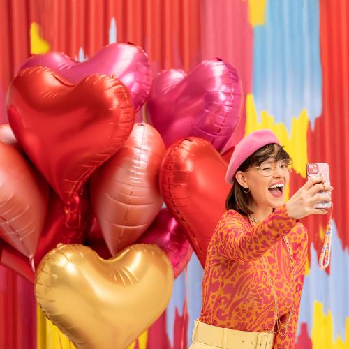 24" (61 cm) Hjärta Guld