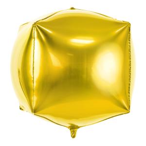 14" (35 cm) Folieballong Kub Guld