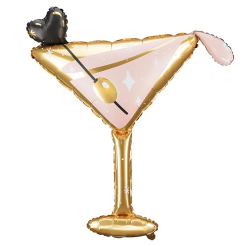Folieballong Drinkglas