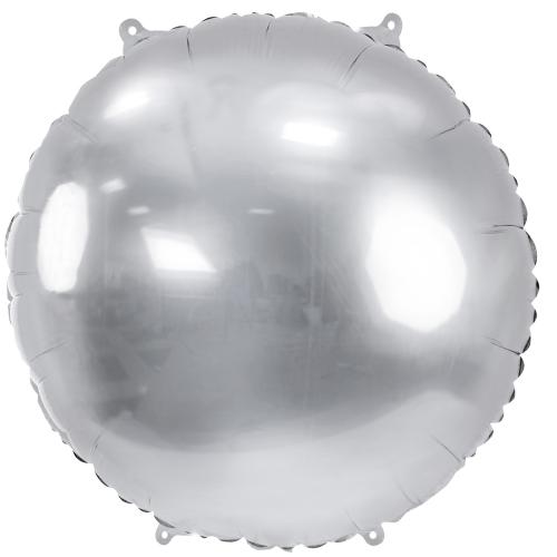 24" 59cm  Rund Folie Silver