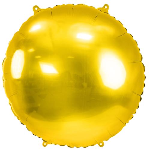24" 59cm Rund Folie Guld