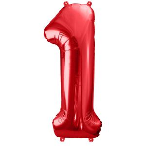 86cm Röd Siffra 1 - XL