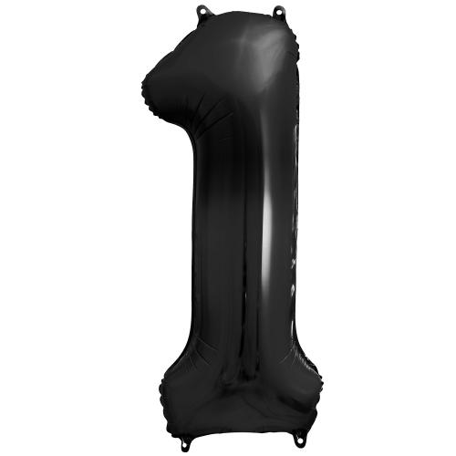 86cm Svart Siffra 1 - XL