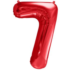 86cm Röd Siffra 7 - XL