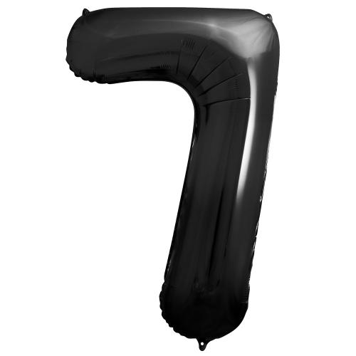 86cm Svart Siffra 7 - XL