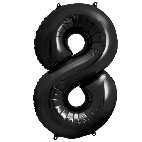 86cm Svart Siffra 8 - XL