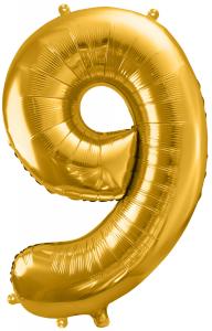 86cm Guld Siffra 9 - XL