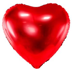 24" (61 cm) Hjärta Röd