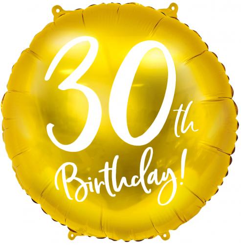 18" (45 cm) Folieballong 30-Ã¥rsdagen Guld