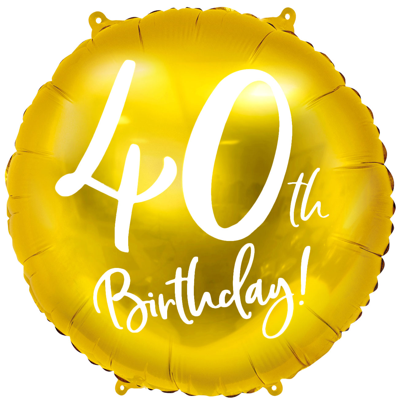 18" (45 cm) Folieballong 40-årsdagen Guld