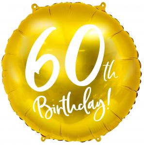 18" (45 cm) Folieballong 60-årsdagen Guld