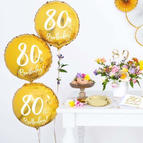 45cm Guld 80år