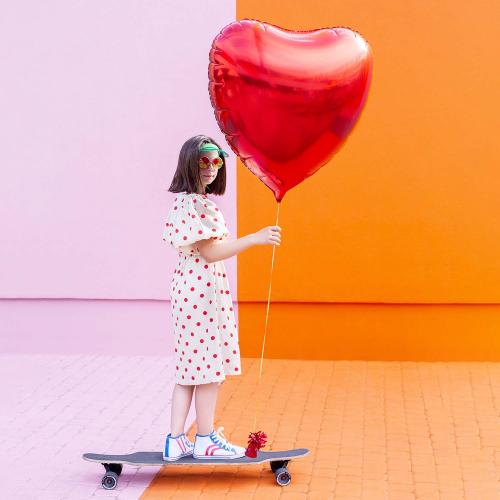 80cm Hjärta Röd - XXXL