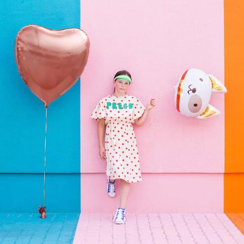 80cm Hjärta Roséguld - XXXL