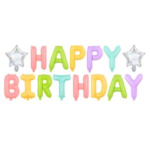 Skriftballong Happy Birthday Mix