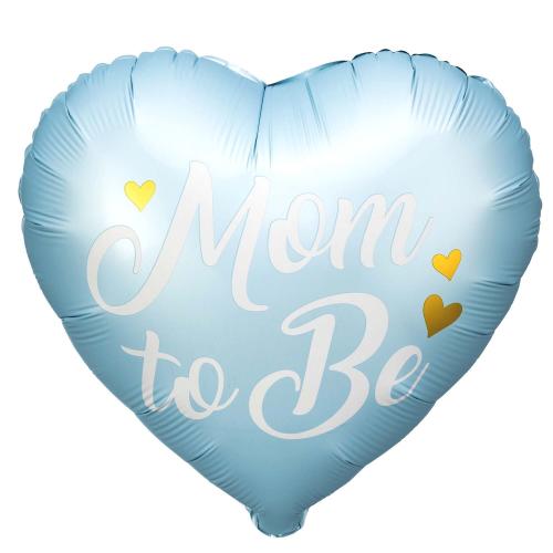 Foil balloon Mom to Be, 35cm, blue